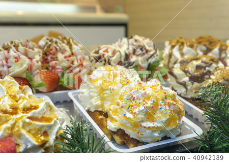 比利時華夫餅乾充足的鞭打 比利時華夫餅乾充足的鞭打 40942189