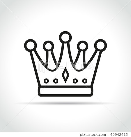 crown icon on white background 40942415