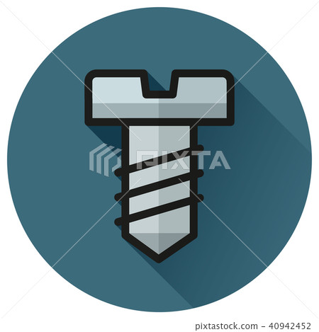 bolt circle grey flat icon - Stock Illustration [40942452] - PIXTA