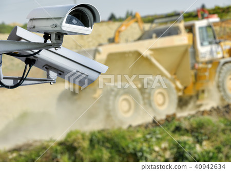 CCTV camera construction site 40942634