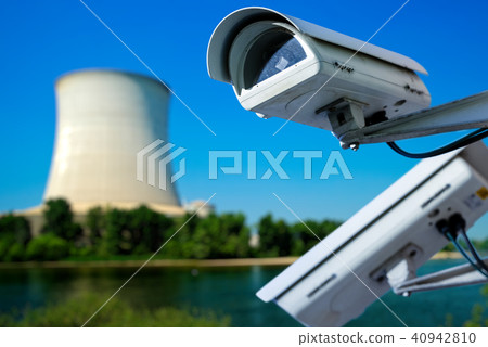 CCTV security camera and atomic power plant 40942810