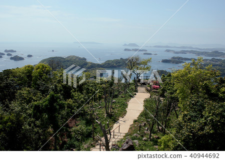 Scenery of Kujuku Island from Ishidake Observatory 40944692