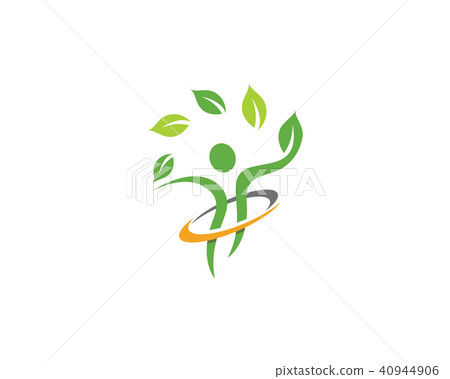 Human character logo sign Human character logo sign 40944906
