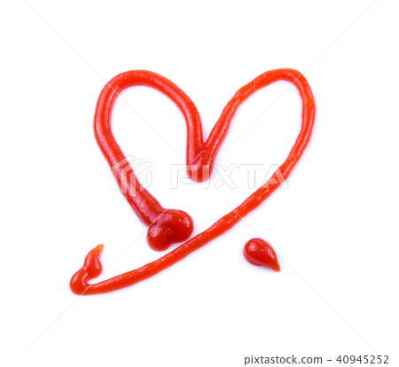 tomato sauce or ketchup isolated on white tomato sauce or ketchup isolated on white 40945252