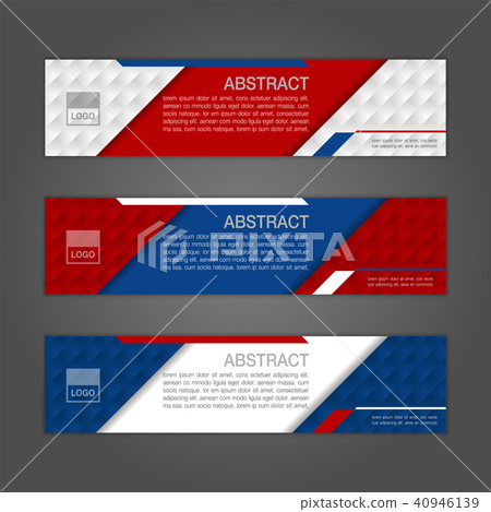Geometric Abstract Banner Background Stock Illustration