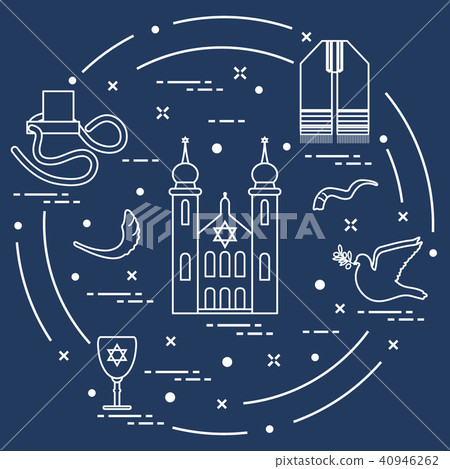 Jewish symbols 40946262