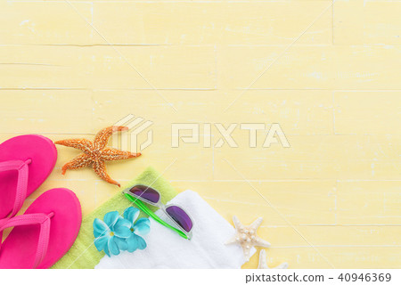 summer holiday and vacation concept. summer holiday and vacation concept. 40946369
