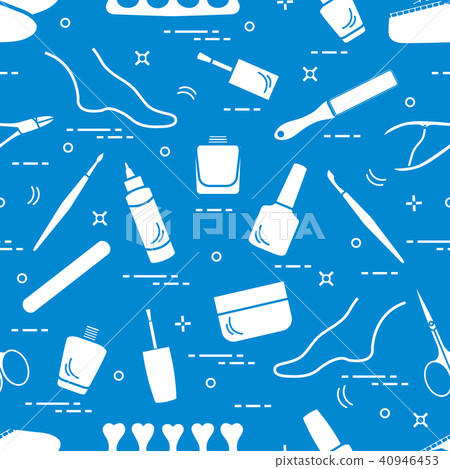 Pattern of manicure and pedicure tools and 40946453