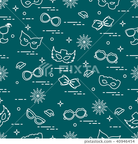Seamless pattern of different carnival 40946454