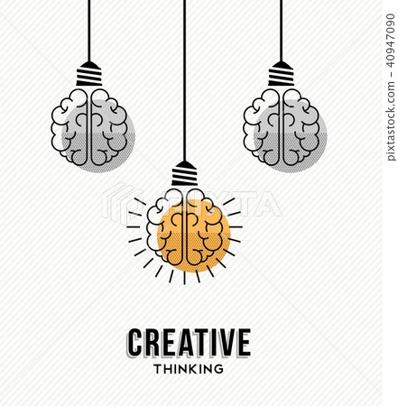 Creative thinking at work concept illustration 40947090
