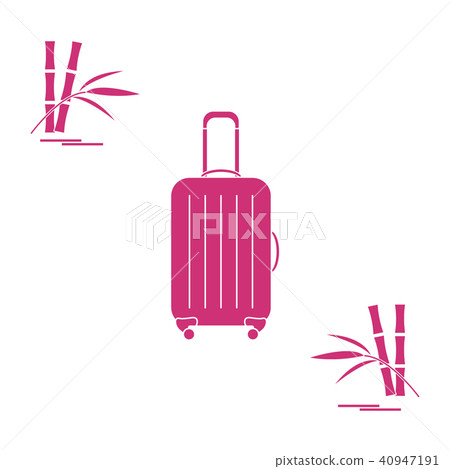suitcase for travel and bamboo Summer time, suitcase for travel and bamboo Summer time, 40947191