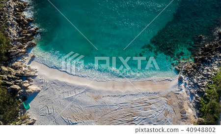 Marble beach (Saliara beach). Thassos, Greece Marble beach (Saliara beach). Thassos, Greece 40948802