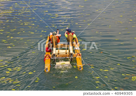 Ride with floating pedal bicycle boats Ride with floating pedal bicycle boats 40949305
