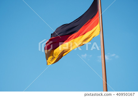 German national flag on blue sky background 40950167