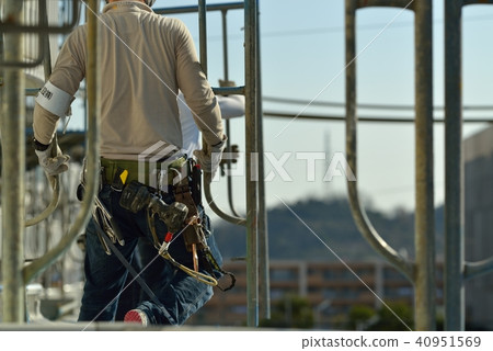大廈大規模修理腳手架場面場面 大廈大規模修理腳手架場面場面 40951569