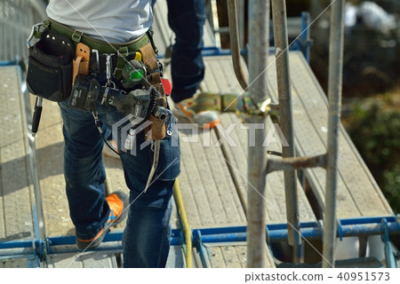 大廈大規模修理腳手架場面場面 大廈大規模修理腳手架場面場面 40951573