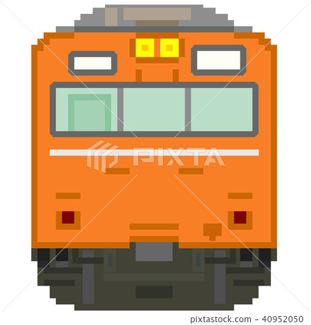 點畫風格的通勤列車(103系列高駕駛室ATC /橙色) 點畫風格的通勤列車(103系列高駕駛室ATC /橙色) 40952050