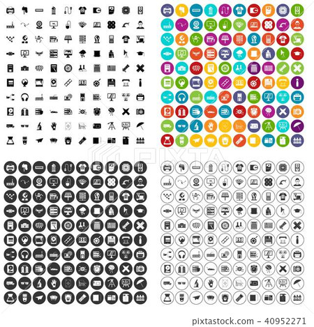 100 printer icons set vector variant 100 printer icons set vector variant 40952271