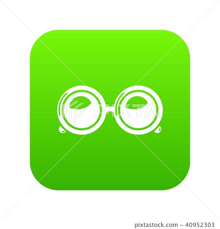 Spectacles icon green vector Spectacles icon green vector 40952303