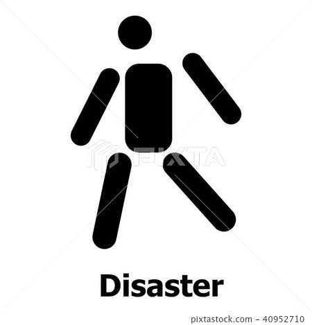 Disaster icon, simple style Disaster icon, simple style 40952710