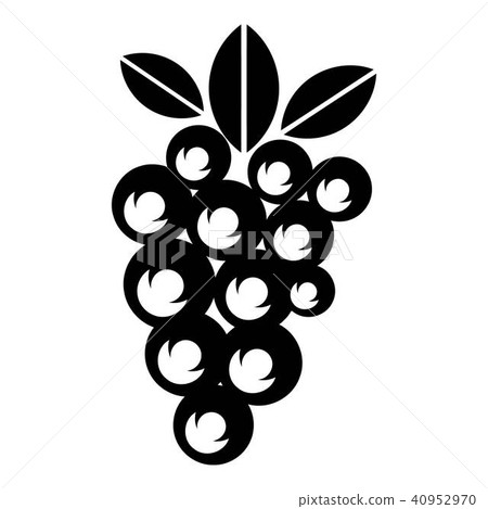 Wine grape icon, simple style Wine grape icon, simple style 40952970