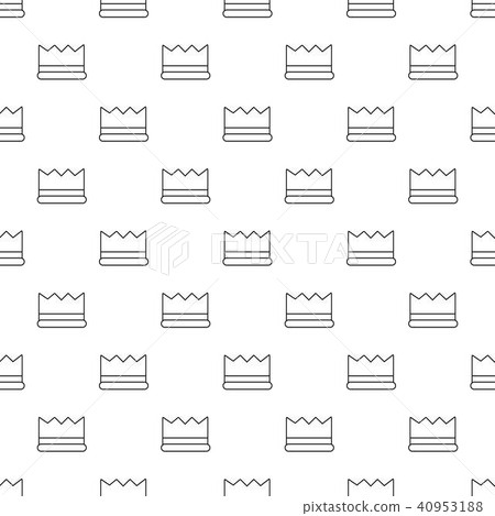 Silver crown pattern vector seamless Silver crown pattern vector seamless 40953188