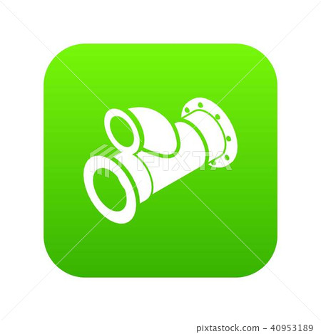 Cellar pipe icon green vector Cellar pipe icon green vector 40953189