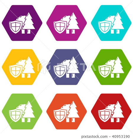 Environment protection icons set 9 vector Environment protection icons set 9 vector 40953190