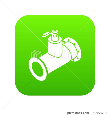 Pipe water icon green vector - Stock Illustration [40953205] - PIXTA