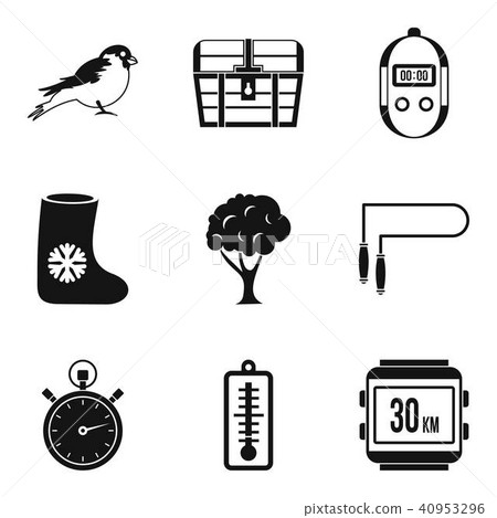 Great sport icons set, simple style Great sport icons set, simple style 40953296
