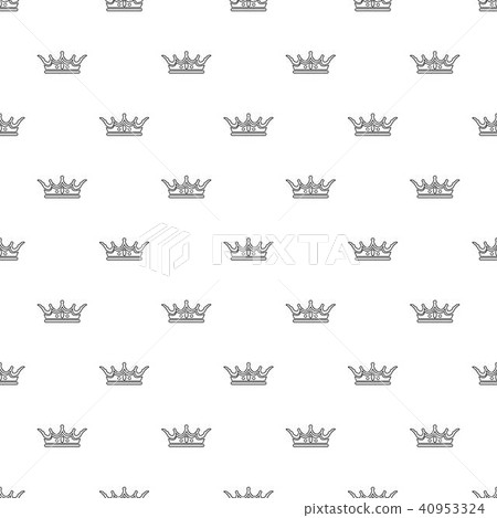 Princess crown pattern vector seamless Princess crown pattern vector seamless 40953324