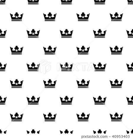 Steel crown pattern vector seamless Steel crown pattern vector seamless 40953403