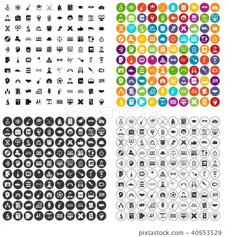 100 student icons set vector variant 100 student icons set vector variant 40953529