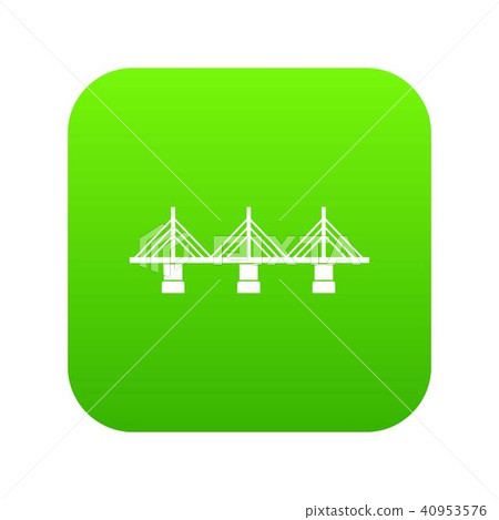 Bridge icon digital green Bridge icon digital green 40953576