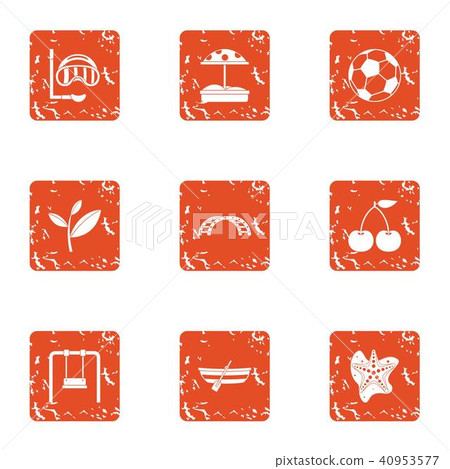 Ulysses icons set, grunge style Ulysses icons set, grunge style 40953577
