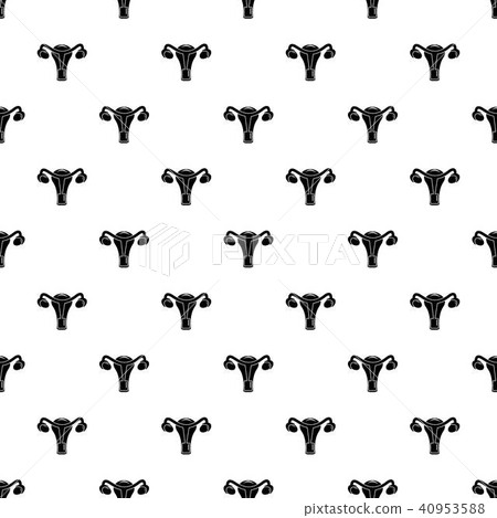 Female reproductive organ pattern vector seamless Female reproductive organ pattern vector seamless 40953588