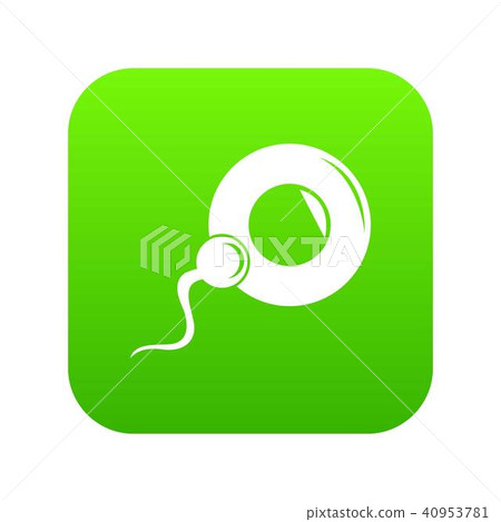 Fertilization egg icon green vector 40953781