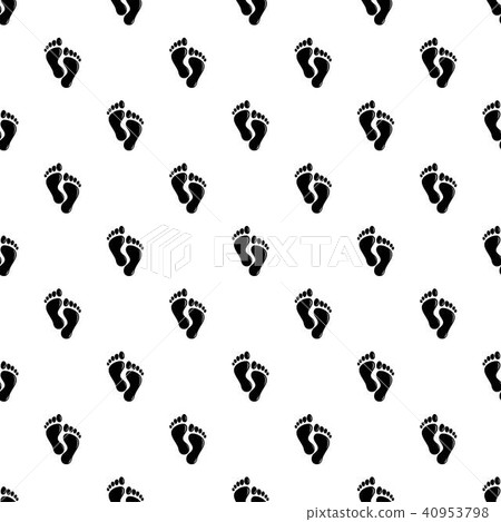 Footprints pattern vector seamless 40953798