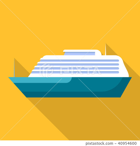 Mammoth ship icon, flat style Mammoth ship icon, flat style 40954600