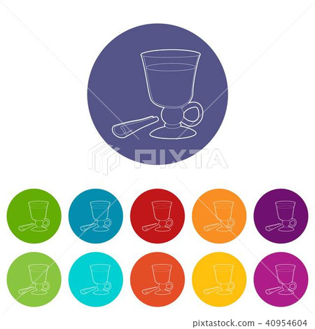 Mulled wine icon , outline style 40954604