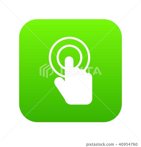 Click icon digital green 40954760
