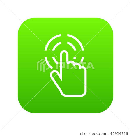 Click icon digital green - Stock Illustration [40954766] - PIXTA