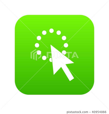 Click icon digital green 40954866