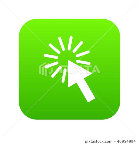 Click icon digital green 40954994