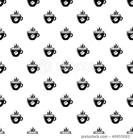 Cup coffee pattern vector seamless 40955083