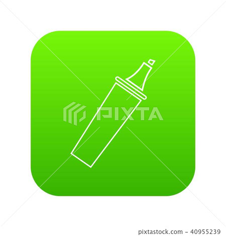 Felt tip pen icon green vector-插圖素材 [40955239] - PIXTA圖庫