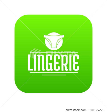 Lingerie design icon green vector 40955279