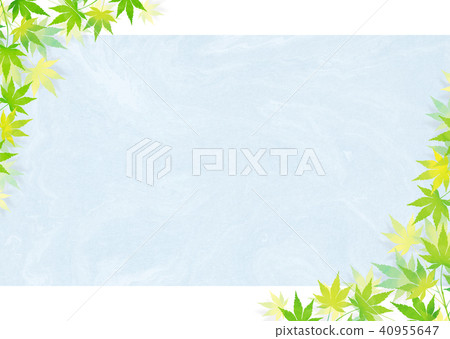 Blue autumn leaves Japanese paper _ blue Blue autumn leaves Japanese paper _ blue 40955647