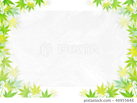 Blue autumn leaves Japanese paper _ white Blue autumn leaves Japanese paper _ white 40955648