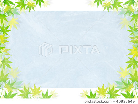 Blue autumn leaves Japanese paper _ blue Blue autumn leaves Japanese paper _ blue 40955649